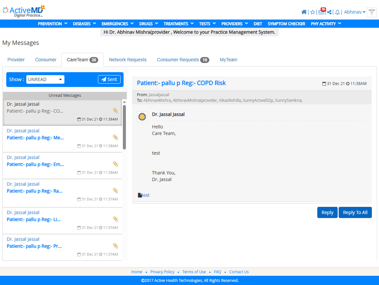 provider messaging communicator