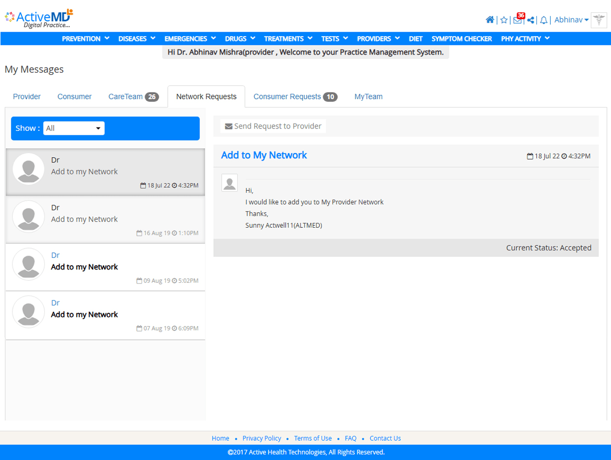 provider messaging communicator