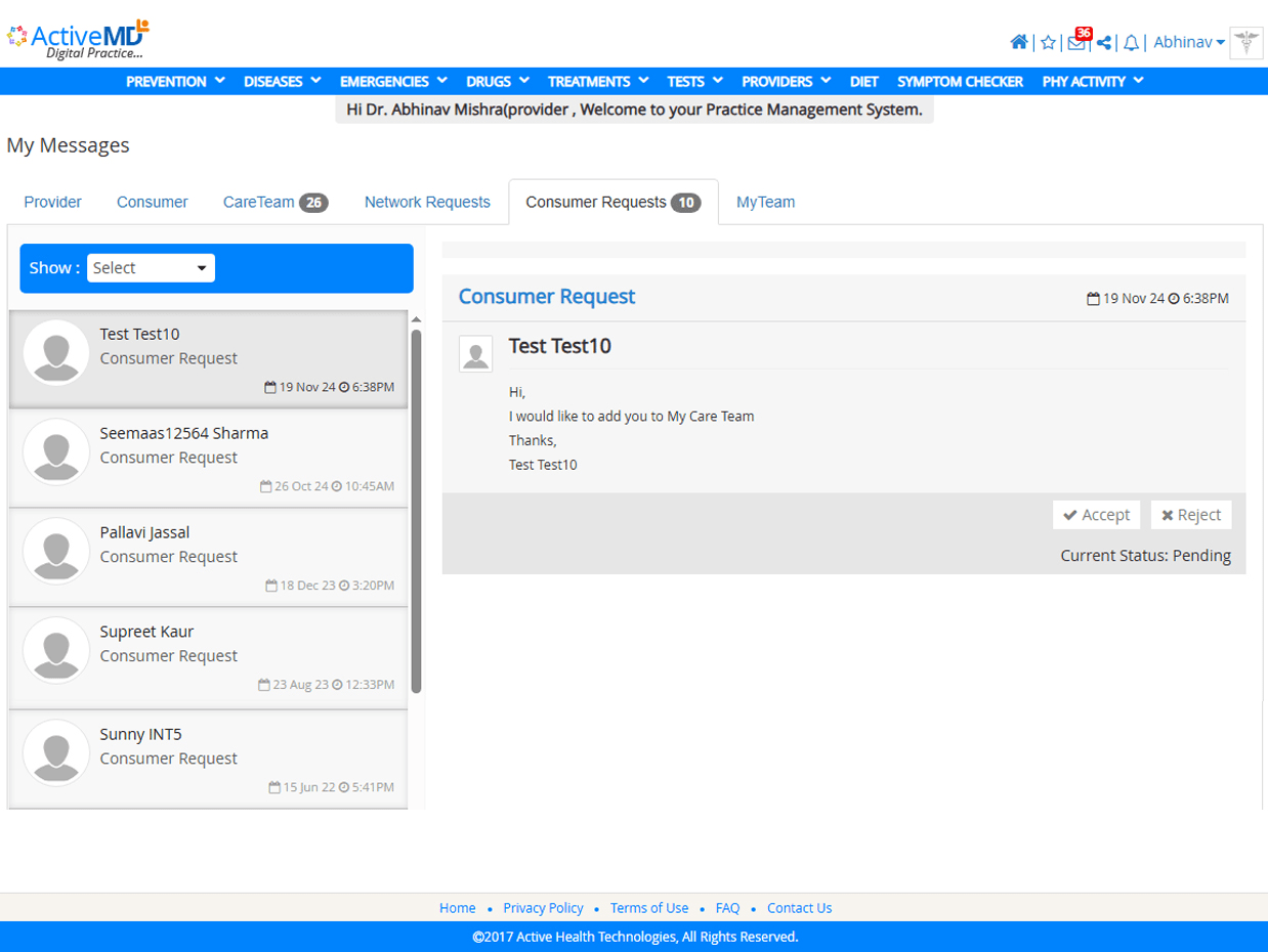 provider messaging communicator
