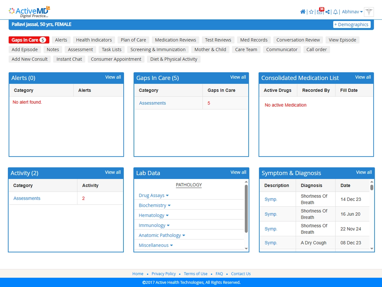 Patient Dashboard